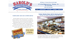 Desktop Screenshot of haroldskosher.com
